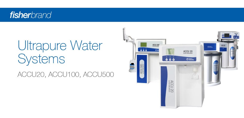 New Fisherbrand Water Purification Systems