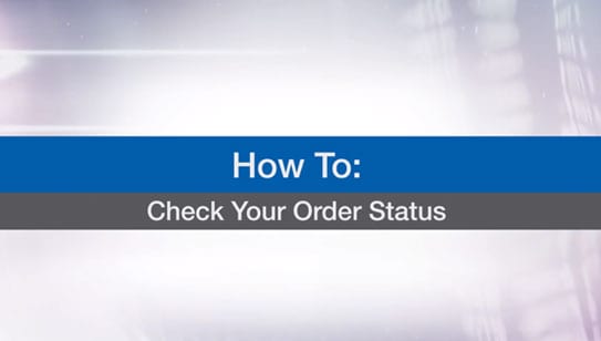 Check Your Order Status