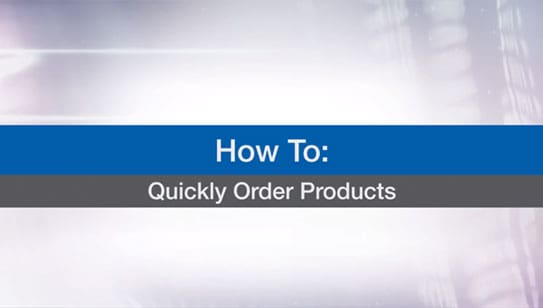 Quickly Order Products